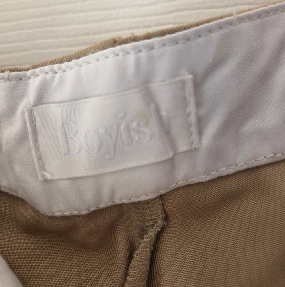 Boyish High Rise Pants 26 Tan NWT Relaxed Chino Trouser $168 - Picture 4 of 9